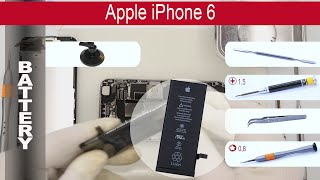 How to replace 🔋 battery 🍎 Apple iPhone 6 A1549 A1586 A1589 [upl. by Elgar]