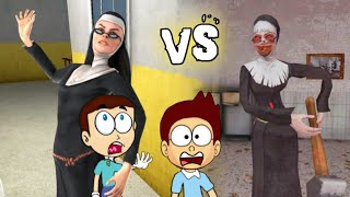 Evil Nun 2 vs Evil Nun 1  Android Game  Shiva and Kanzo Gameplay [upl. by Ariayek713]