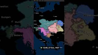 AustriaHungary Battle Royale  Hoi4 Timelapse [upl. by Rue43]