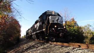 NS leading CA20 on Industrial Track November 2016 MoorestownHainesport New Jersey [upl. by Laddie]