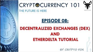 Episode 08 DECENTRALIZED EXCHANGES amp ETHERDELTA TUTORIAL Sinhala Language  සිංහල භාෂාවෙන් [upl. by Zetana910]