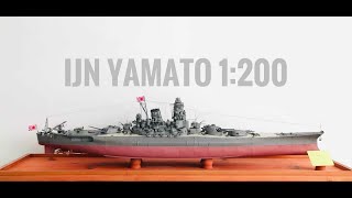 IJN Yamato  1200 Haliński  Model Kartonowy  Paper Model [upl. by Fanni191]