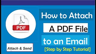 How to Attach A pdf to an Email [upl. by Godliman]