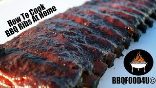 How to cook easy fall off the bones BBQ ribs  BBQFOOD4U [upl. by Rod366]