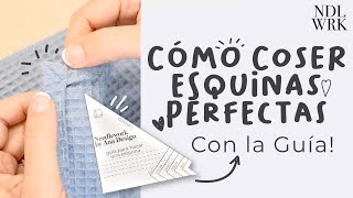 Cómo Coser Esquinas Perfectas Profesionalmente  Fácil con la Guía  Regla para descargar Gratis [upl. by Brozak83]