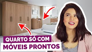 DECORAÇÃO DE QUARTO SÓ COM MÓVEIS PRONTOS  DicaDaPâ [upl. by Kreda615]