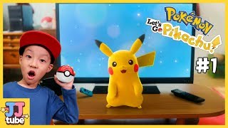 티비에서 튀어 나온 피카츄가 내친구 포켓몬스터 레츠고 피카츄 1 닌텐도 스위치 Pokemon Let’s Go Pikachu Eevee 제이제이 튜브JJ tube [upl. by Buddy343]