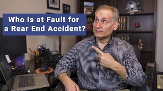 Whos at Fault for a Rear End Auto Accident [upl. by Eeldarb113]