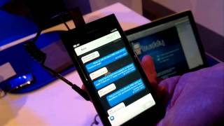 eBuddy demoed on Nokia N9  cross platform messenger for all Nokia phones [upl. by Alimat]