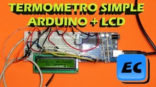 Termometro muy facil con arduino y display LCD [upl. by Alius]