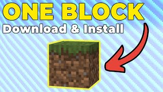 How to install One Block In Minecraft Tlauncher  100 Real Minecraft 119 and 120 Minecraft Java [upl. by Nohs]