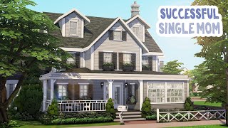 Successful Single Moms House  The Sims 4 Speed Build [upl. by Nuhsed804]