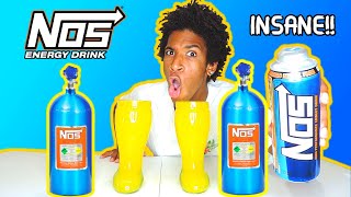 Epic 2 Liter NOS Energy Drink Chug INSANE [upl. by Akselav]