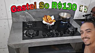 Como fazer bancada em porcelanato na sua cozinha para cooktop Passo a passo [upl. by Yhcir751]