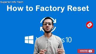 Windows 10  How to Reset Your Computer to Factory Setting  in UrduHindi [upl. by Nye]