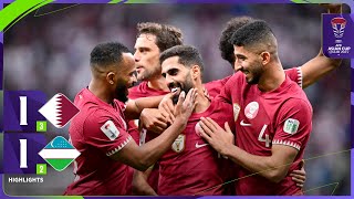 AsianCup2023  Quarterfinal  Qatar 1 3  2 1 Uzbekistan [upl. by Amme]