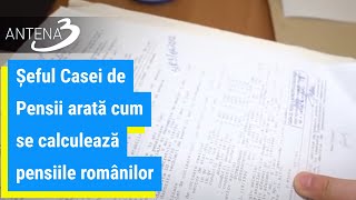 Șeful Casei de Pensii arată cum se calculează pensiile românilor [upl. by Burrows133]