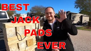 DIY BEST RV JACK PADS Dont waste  on SnapPads or Anderson Jack Blocks [upl. by Airotna]