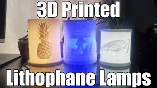 3D Printed Lithophane Lamp Compilation [upl. by O'Kelly]