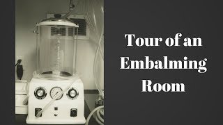 Embalming room tour by a funeral director [upl. by Ahtelrac]