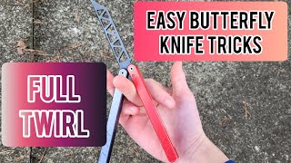 Full Twirl Balisong Tutorial  EASY BUTTERFLY KNIFE TRICKS [upl. by Siladnerb345]