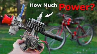 I Put My Homemade TwoStroke Engine on a Bike [upl. by Wittie176]