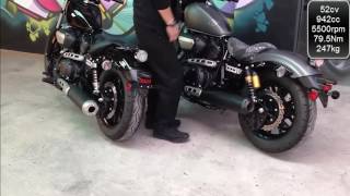 Yamaha XV950 and XV950R sound [upl. by Ocinemod]