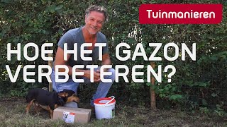 Hoe verbeter je het gazon  Inzaaien  Tuinmanieren [upl. by Atinot]