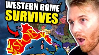 What if Byzantium DIED and Western Rome SURVIVED EU4 [upl. by Senga361]