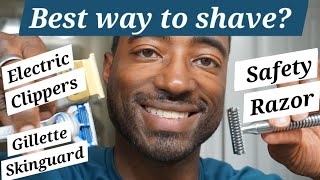 Best razor for Black Men Gillette Skinguard VS Safety Razor [upl. by Nemad]