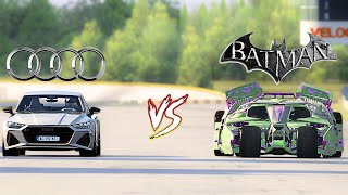 BATMOBILE vs AUDI RS6  DRAG RACE dragrace audi batman carracing assettocorsa gaming gameplay [upl. by Batruk]