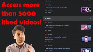 How to see all YouTube likes if you liked over 5000 videos [upl. by Nissie]