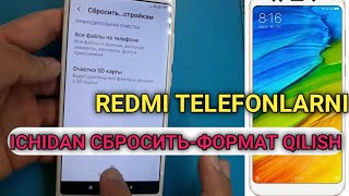 redmi telefonlarni ichidan format qilish  сброс настроек  редми телефон  asatullo officiall [upl. by Sirronal94]