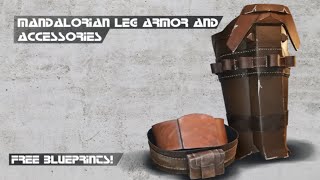 The Mandalorian  Din Djarin  Leg armor and accessories DIY EVA Foam [upl. by Eldredge]