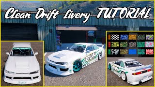 CarX Drift  Livery Tutorial Clean Drift Design GUIDE EXPLAINED FULL [upl. by Abdulla]