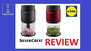 SilverCrest Mini Chopper SMZT 500 A1 REVIEW TEST Lidl 2 speed 30 sec 200 ml 300 ml 500 watt [upl. by Schramke]