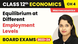 Class 12 Macroeconomics Chapter 4 Equilibrium at Different Employment Levels 202223 [upl. by Nachison3]