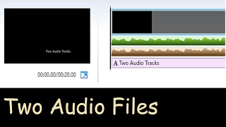 How to add two audio files Windows Movie Maker [upl. by Carver]