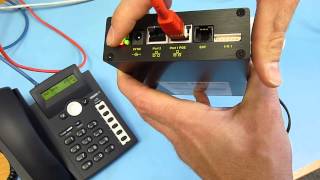 snom PA1 Basic operation with IP call from telephone [upl. by Nialb616]