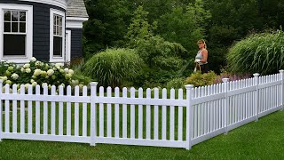 Newport Vinyl Picket Fence Assembly amp Installation [upl. by Aileon530]