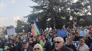 Manifestazione No Green Pass Verona 23102021 [upl. by Nnylyram]