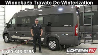 LichtsinnRVcom  How to DeWinterize a Winnebago Travato [upl. by Jaella]