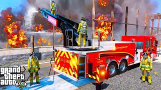 Early Morning Live Fire Rescue In GTA 5 [upl. by Porter314]