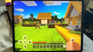 Minecraft iPad Gameplay iPad Pro M1 Minecraft Pocket Edition [upl. by Fairweather]