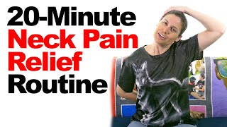 20Minute Neck Pain Relief Routine with RealTime Stretches amp Exercises [upl. by Aicatsanna]