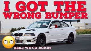 E46 sedan vs coupe M3 replica bumperscanard install [upl. by Siraval112]