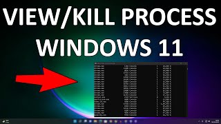 How To View and Kill Running Process in Windows 11 Using CMD [upl. by Orsino]