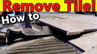 How To Remove Tile  Crucial ADVICE for Removing Ceramic Tile Floor [upl. by Everson]