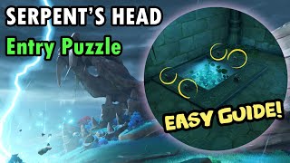 SERPENTS HEAD Entry Puzzle  Quick and Easy Guide  Genshin Impact [upl. by Klusek]