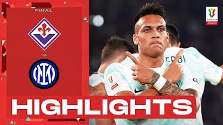 FiorentinaInter 12  Inter lift the trophy Goals amp Highlights  Coppa Italia Frecciarossa 202223 [upl. by Valeda]